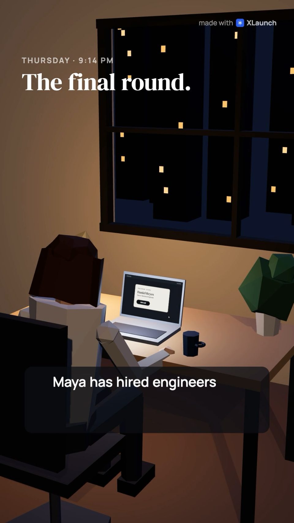 HireID: a 3D launch film made with XLaunch